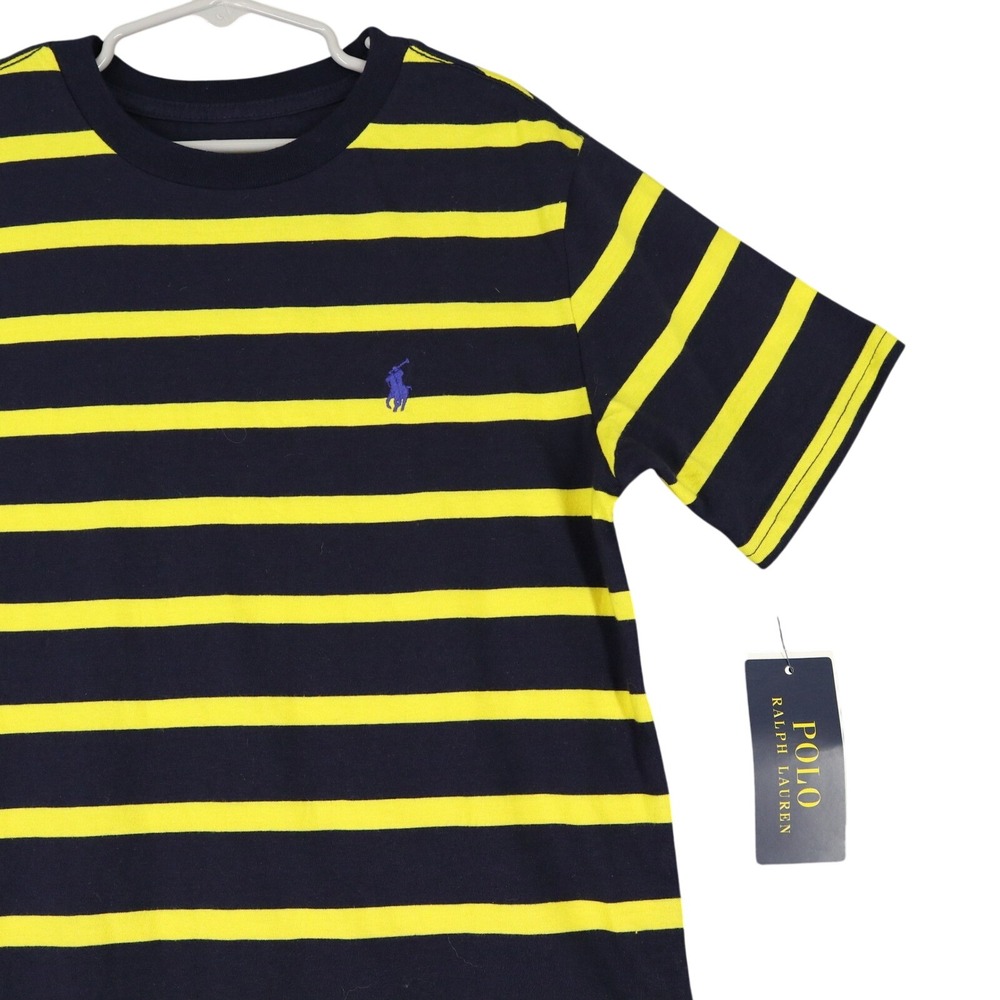 Polo Ralph Lauren T-Shirt Boys S 8 Striped Pony Short Sleeve School Casual Tee